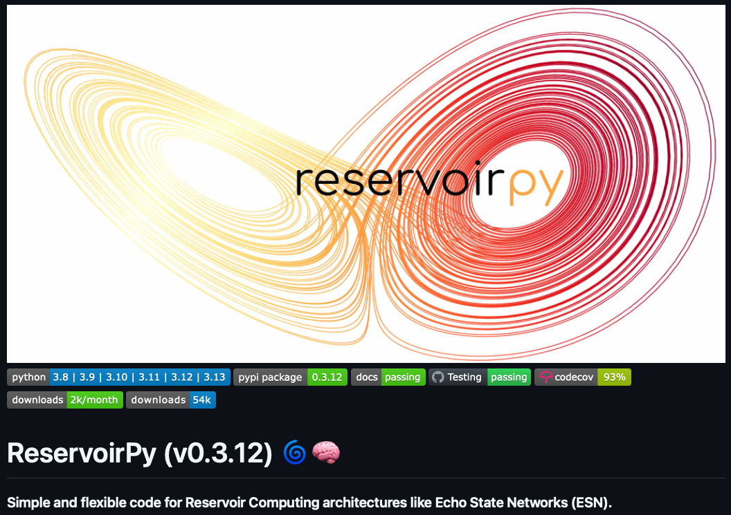 ReservoirPy sur Github